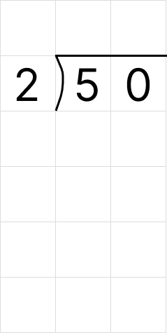 筆算で割り算 [ 1 ] 筆算でわり算をしましょう。の図