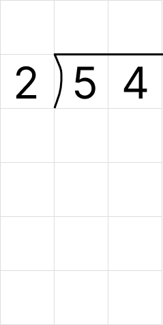 筆算で割り算 [ 1 ] 筆算でわり算をしましょう。の図
