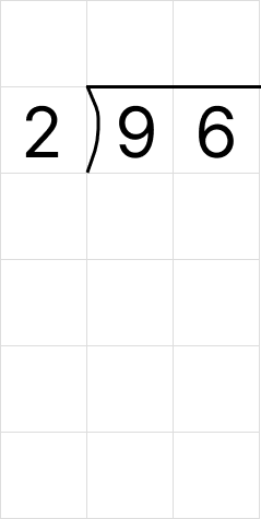 筆算で割り算 [ 1 ] 筆算でわり算をしましょう。の図