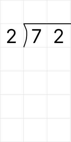 筆算で割り算 [ 1 ] 筆算でわり算をしましょう。の図