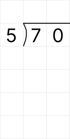 筆算で割り算 [ 1 ] 筆算でわり算をしましょう。の図