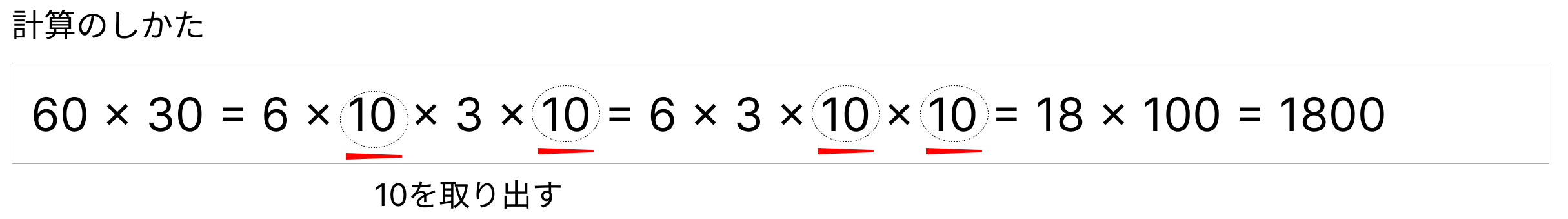 計算の仕方を工夫 [ 2 ] くふうして計算しましょう。の図